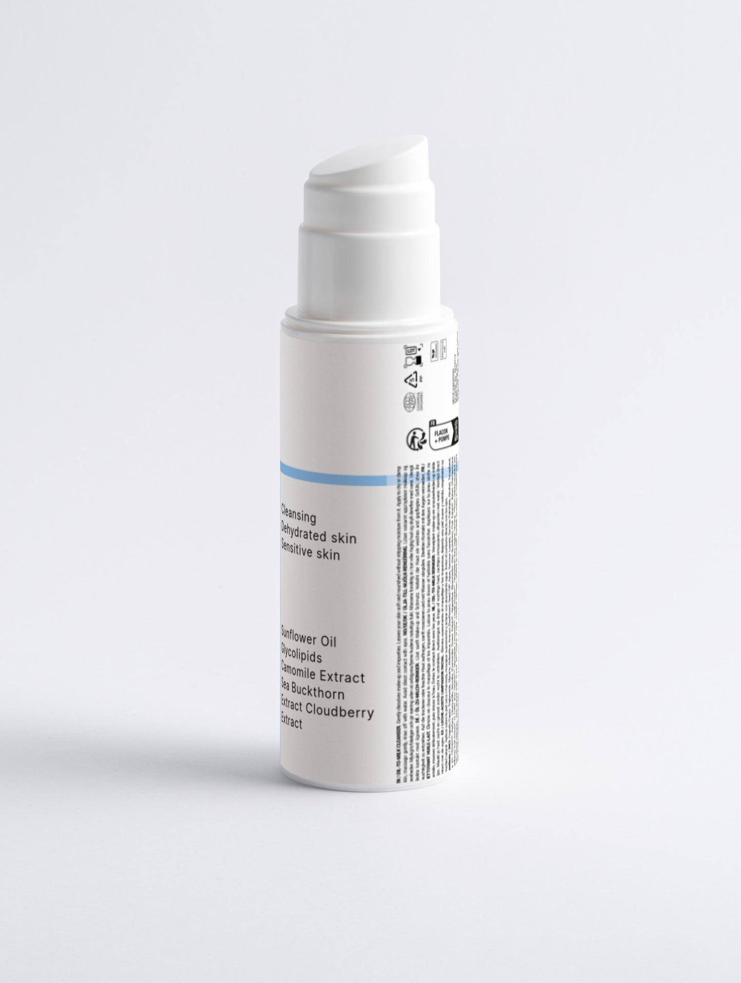 Öl-zu-Milch-Reinigungsgel für empfindliche Haut